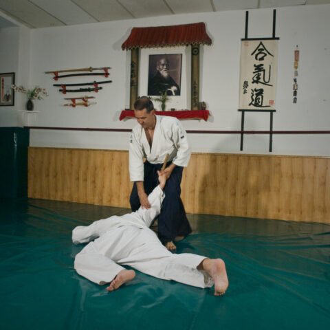 PEDRO JÁÑEZ VECINO (SENSEI DE AIKIDO, PIONERO EN VALLADOLID) "En una demostración técnica de Aikido" - VALLILUSTRES - 22 MAYO 2012