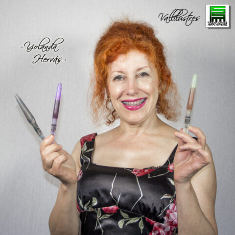 YOLANDA HERVÁS (ARTISTA PLÁSTICA) "Con su caballete de batalla" - VALLILUSTRES - 03 MARZO 2017